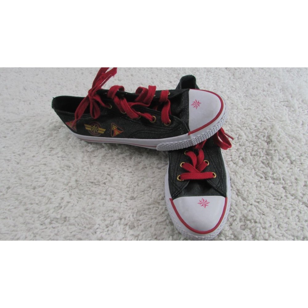 Marvel Captain 182377 Legacee Black Sneakers Junior Girls Shoes Size 3.5